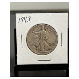 1943 Walking Liberty Silver Half Dollar