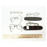 Vintage Eyeglass Frames with Cases