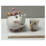 Beauty and the Beast Mrs. Potts & Chip Tea Set