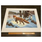 Randall Lyman Red Fox Winter Wildlife Print