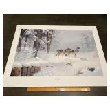 Leo Stans "Morning Solitude" Wolf Wildlife Print