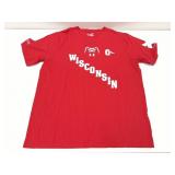 Under Armour Wisconsin Badgers Red T-Shirt - Size