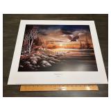 Derkrech "Paradise Retreat" Eagle Cabin Lake Print