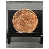 Tyrannosaurus Rex 1 Oz Copper Round