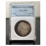 1881O Morgan Silver Dollar NNC MS64+ DMPL
