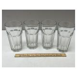 4 20 Oz Drinking Glasses