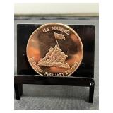 US Marines 1 Oz Copper Round
