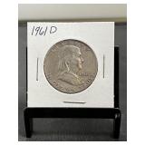 1961D Franklin Silver Half Dollar
