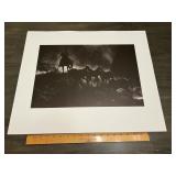 Western Cowboy Horse Silhouette Art Print
