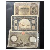 3 Foreign Currency Notes