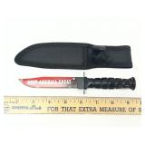 Patriotic Fixed-Blade Knife with Sheath