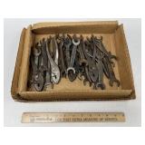 Box of Assorted Vintage Pliers & Wrenches