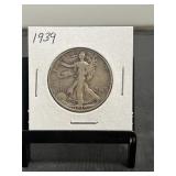 1939 Walking Liberty Silver Half Dollar