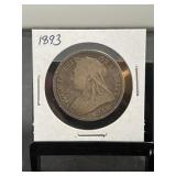 1893 Great Britain Half Crown Silver Coin