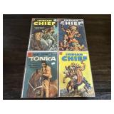 4 Dell Indian Chief / Tonka Comic Books