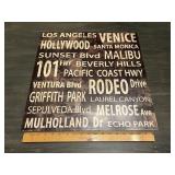 Los Angeles Street Names Typography Poster