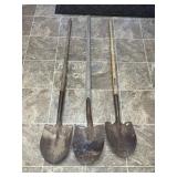 3 Spade Shovels