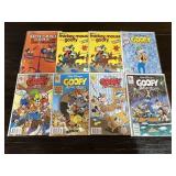 8 Disney Comics Mickey Mouse / Goofy Comic Books