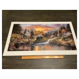 Derk Hansen "Morning Sunlight" Village Landscape P