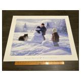 Robert Duncan "Winter Friends" Snowman Print