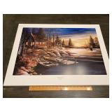 David Krech "Peaceful Haven" Cabin Wildlife Print