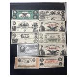 10 Reproduction Obsolete Currency Notes