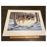 Signed Numbered Wolf Winter Wildlife Print