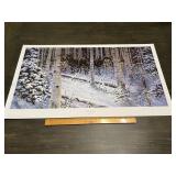 Derk Hansen "Night Stalkers" Snowy Wildlife Print