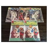 5 Dell Rin Tin Tin / Bongo / Lumpjaw Comic Books
