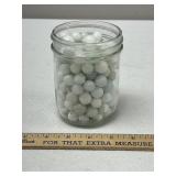 Jar of White Marbles