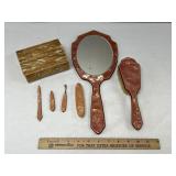 Vanity Mirror & Grooming Set