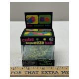 Green Glitter Squishy Cube Fidget Toy