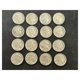 16 Buffalo Nickels