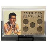5 Indian Head Pennies American Frontier Collection