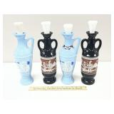 4 Jim Beam Decanters