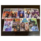 9 Marvel X-Man Comic Books