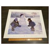 Robert Duncan "Winter Monument" Snowman Print