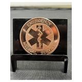 Emergency Medical Services 1 Oz Copper Round
