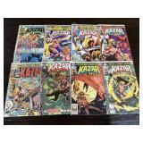 8 Marvel Ka-Zar Comic Books