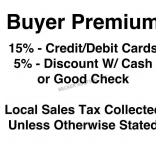 Payment: Cash, Credit/Debit Card or Good Check (wi