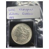 1889 UNC Morgan Sliver Dollars, buyer to determine