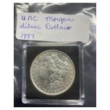 1887 UNC Morgan Sliver Dollars, buyer to determine