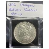 1881-O UNC Morgan Sliver Dollars, buyer to determi