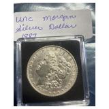 1887 UNC Morgan Sliver Dollars, buyer to determine