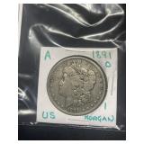 1891-O Morgan Sliver Dollars, buyer to determine g