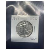 1944 UNC Walking Liberty Half Dollars, buyer to de