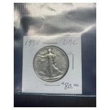 1938 UNC Walking Liberty Half Dollars, buyer to de
