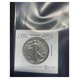 1936 UNC Walking Liberty Half Dollars, buyer to de
