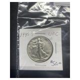 1945-S UNC Walking Liberty Half Dollars, buyer to
