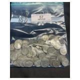 (100) Pre-1964 Jefferson Nickels, buyer to determi